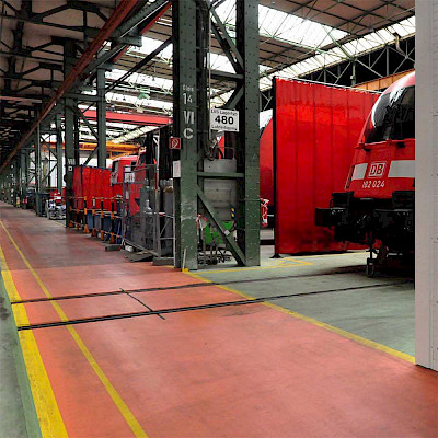 DB Werk Dessau Strahl- und Lackierhalle